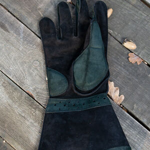 Padded leather HEMA fencing gloves "Sport" with midi cuff