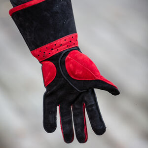 Padded leather HEMA fencing gloves "Sport" with midi cuff