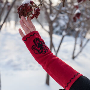 Mittens Gloves “Milorada” with Embroidery