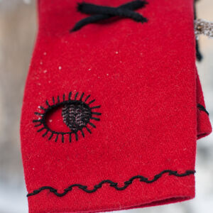 Mittens Gloves “Milorada” with Embroidery
