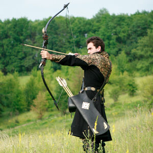 Medieval Archer Thigh Bowman Leather Quiver