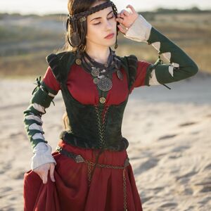  Natural Suede Bodice "The Alchemist's daughter"