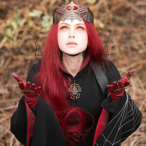 Gothic Witch Crown Circlet “Night bat” 