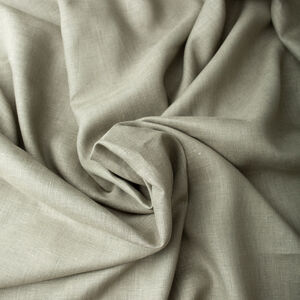 Olive green natural linen fabric for medieval costume sold by the yard