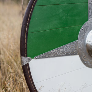 Painted Wood Viking Shield “Evening Star”