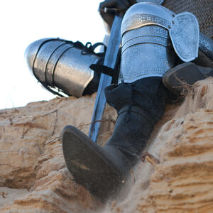 Paladin medieval knight boots