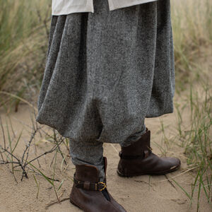 Premium merino wool and silk fabric baggy Viking pants