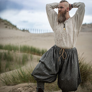 Premium merino wool and silk fabric baggy Viking pants