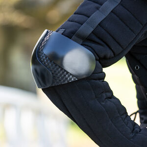 Reinforced textured plastic elbow protection "Futura black" for HEMA WMA