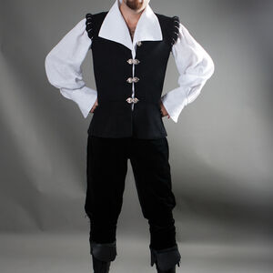 Renaissance Noble Medieval Shirt And Vest Costume