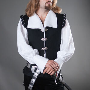 Renaissance Noble Medieval Shirt And Vest Costume