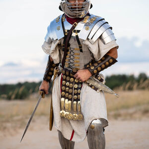 Knight Halloween Costume gift Medieval Armor Helmet “Cassius” Roman SCA Helmet 