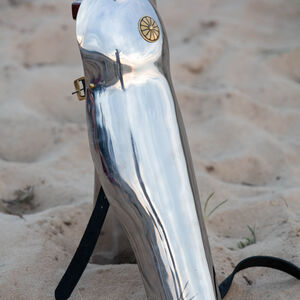 Roman stainless steel greaves "Cassius"