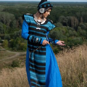 SARMATION MEDIEVAL DRESS AND OVERCOAT COSTUME SET