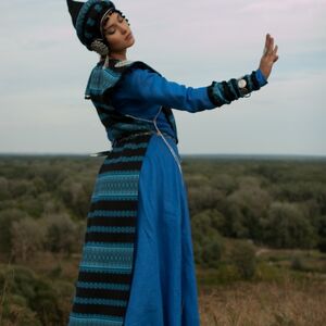 SARMATION MEDIEVAL DRESS AND OVERCOAT COSTUME SET