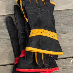 Padded leather HEMA fencing gloves "Sport" with short cuff