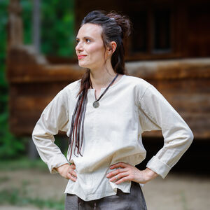 Short medieval underwear fine linen unisex tunic "Huntress"