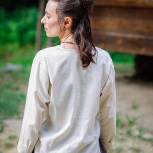 Short medieval underwear fine linen unisex tunic "Huntress"