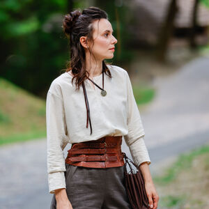 Short medieval underwear fine linen unisex tunic "Huntress"