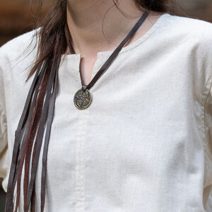 Short medieval underwear fine linen unisex tunic "Huntress"