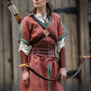Short unisex tunic with trim and accents "Huntress"