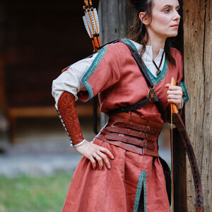 Short unisex tunic with trim and accents "Huntress"