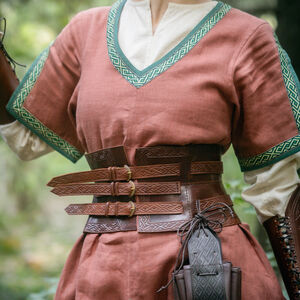 Short unisex tunic with trim and accents "Huntress"