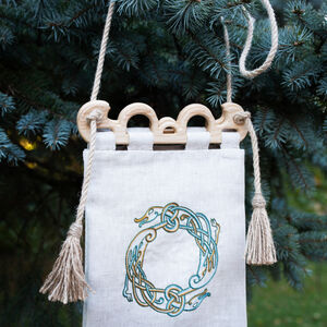 Linen medieval bag