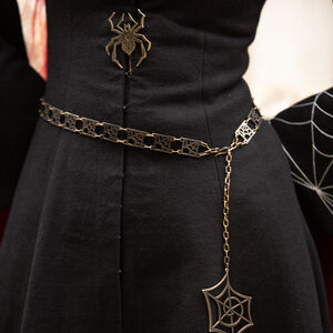 Spiderweb brass belt from Moonless Night collection-11