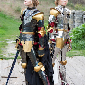 Spring steel full armor set for women “Evening Star”
