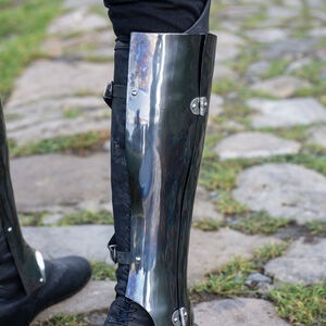 Spring steel greaves “Dark Wolf” shin protection
