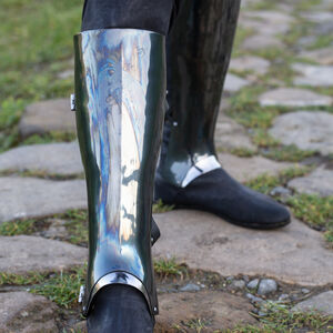 Spring steel greaves “Dark Wolf” shin protection