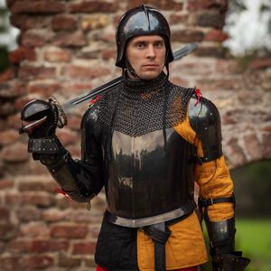 Spring Steel Medieval Reenactment knight gloves