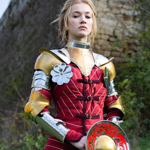 Female Knight Spaulders "Morning Star" Armour