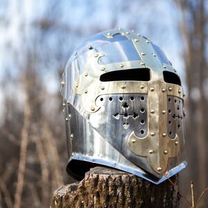 Medieval Stainless Steel Helmet