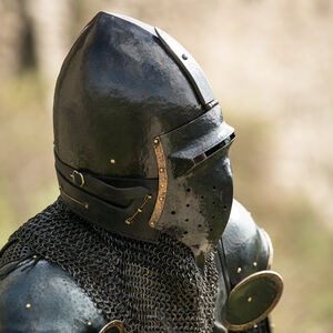 Medieval Knight Bascinet Helmet “The Wayward Knight” 