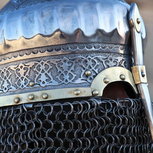 Turban helmet "Prince of the East" functional etched helm