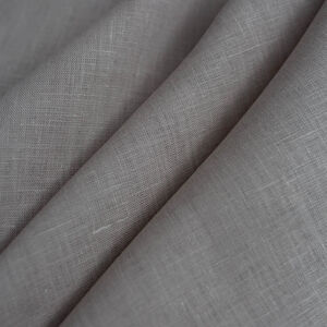 Unbleached natural flax linen fabric by the yard