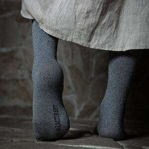 Unicolour knee-high cotton socks for Viking or early medieval character
