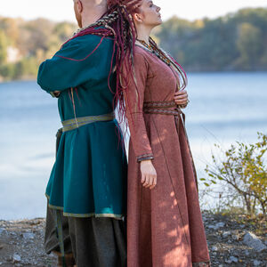 Medieval/LARP/Dark Age/Viking/Re enactment  DEEP GREEN KIRTLE Under Dress 