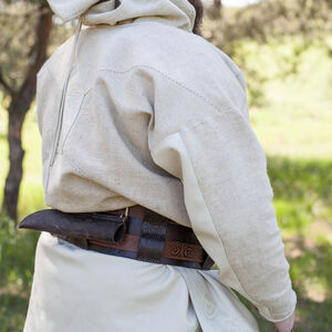 Viking Canvas Leather Jacket “Olaf the Stormbreaker"
