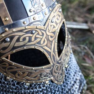 Viking Helmet with Brass mask