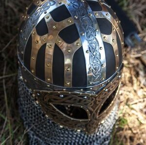 Viking Helmet Brass SCA