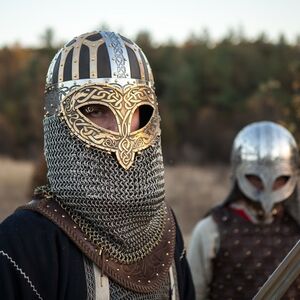 Viking Combat Helmet Etched