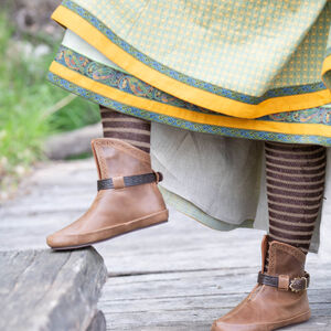 Viking Leather Boots for Women “Gudrun the Wolfdottir”