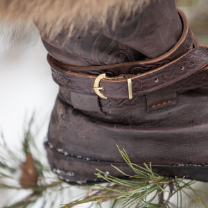 Brass Fittings Viking Winter Boots | Yule edition