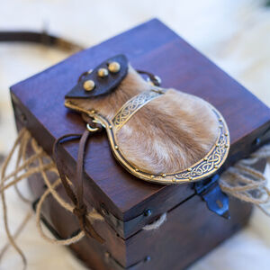 Viking's Leather Pouch for Coins