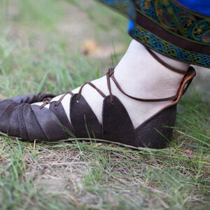 Viking's Leather Shoes "Shieldmaiden"