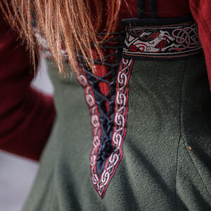 Warm woolen viking apron with trim “Winter Viking”