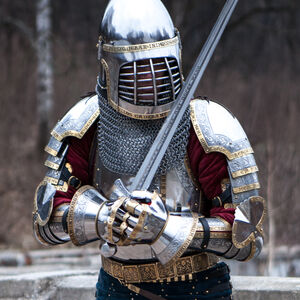 Knight's Pauldrons "The King's Guard" SCA Armour